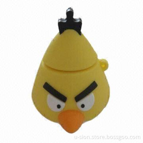 3D Popular Cartoon Design USB Flash Drive w/ 512MB to 32GB Capacity, Suitable for Promotional Gifts